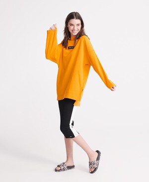 Superdry Edit Oversized Női Pulóver Arany | JPMFD8473